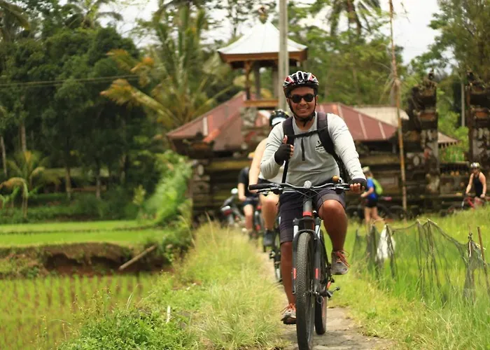 Botel Downhill Cycling Ubud With Volcano, Jungle, Rice Terrace With Meals *
